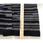 Chico's  Kendra Cropped Dot Cardigan Black White 3/4 Sleeve Snap Neck Sweater (S) Photo 7