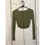 Urban Outfitters Out From Under  Sweet Dreams Green Rib Lounge Crop Top Sz Small Photo 4