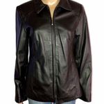 Style & Co  zippered leather jacket Photo 0