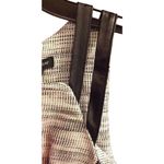 I Heart Ronson NEW I Love Ronson Black And White Sleeveless Dress Faux Black Leather Trim Sz 2 Photo 3