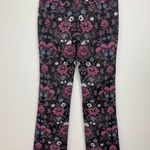 Paige Floral Naomi Flared Trousers Pants Size 4 Photo 3