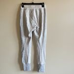 Beyond Yoga Striped Fleece Jogger Pant Athletic Womens Size S Heather Grey/Ivory Photo 2