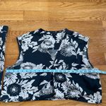 Banana Republic  DRAPEY WIDE-LEG PANT AND TOP SET Floral Eclipse Coal Sz XL-16P Photo 7