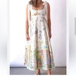 Alemais Artistic Cream Maxi Dress with Multicolor Print White Size 6 Photo 2