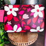 Kate Spade  Floral Triple Gusset Leather Crossbody Bag Forest Flower Print NWT Photo 0