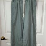 J.Crew Pants Womens 10 Sea Foam Green Linen Blend Lagenlook Wide Leg Beachy Photo 0