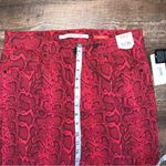 Celebrity Pink Red Tango Snakeskin Print Skinny Jeans Size 11/30 New with Tags Photo 4