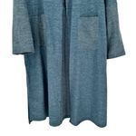 Blumin Boutique Blue Long Duster Cardigan size 2X Pockets Long Sleeves Photo 2