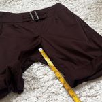 Moda International Mid Rise Brown Cuffed Hem Women’s Shorts 8 Stretch Pockets Photo 2