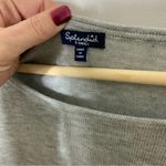 Splendid gray tight knit ruffle cuff long sleeve sweater XS NWT Photo 5