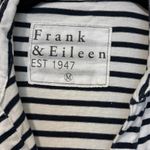 Frank & Eileen 100% Cotton White Navy Striped Lauren Polo Mini Dress Size Medium Photo 3