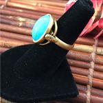 Silpada  KR Collection Stabilized Turquoise Brass Dome Ring Size 6 Photo 4