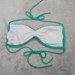 Victoria's Secret  Green Bikini Halter Padded Top String Tie Swimwear Small Photo 1