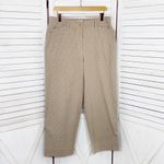 Liz Claiborne Audra Striped Straight Leg Casual Pants Tan 12 Photo 6
