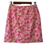 Lilly Pulitzer Vintage White Label Size 2 ~Happy Snails~Cotton Wrap Skirt Pink Photo 1
