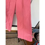 Kate Spade  High Rise Wide Leg Pink Pants Contrast Stitch Trousers Size 12 Photo 4