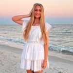 Chelsea & Violet  White Lacey and Ruffle Dress Photo 2