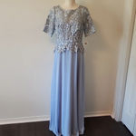Alex Evenings  Women's Long Embroidered A line dress size 6 New Photo 10