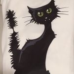 Black Cat Shirt, Medium White Photo 1