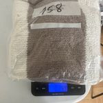 Hippie Rose Hippie‎ Rose V-Neck Striped Pullover Sweater Brown Cream Knit Cozy Womens Small Photo 7