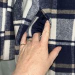 Women’s Mossimo Wool Blend Plaid Mid Length Hooded Coat Size Small Photo 1