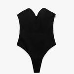 ZARA top black corset sleeveless bodysuit Photo 6