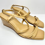 Caslon  Sandals Womens Size 8 Tan Leather Paola Wedges‎ Photo 0