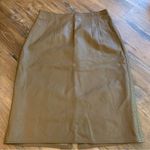 Vintage Lotus Soft Brown Leather Skirt Womens Size 8 80s Glam 90s Photo 0