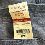 st. john's bay  Women's Charcoal Straight Leg Jeans Photo 3