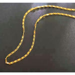 Boutique Unisex 18k Yellow‎ Gold Filled Flat Mariner Chain Necklace, 20” Photo 4