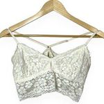 Aerie Women’s Lace Strappy Bralette in Ivory Size M Photo 0