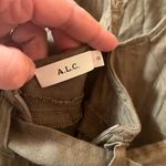 A.L.C. Frank olive strappy back wrap linen blend midi dress Photo 6