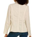 XCVI Wearables Raw Edge Poplin Lightweight Safari Jacket Ginger Root Small Photo 1