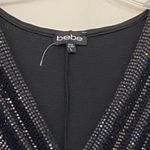 Bebe NYE Disco  Sequined Sleeveless Wrap Jumpsuit Wide Leg Evening Formal L NWT Photo 6
