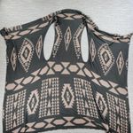 Urban Mangoz Duster Cardigan Womens Small Tan Gray Aztec Southwest Boho Sweater Photo 7