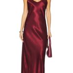 New Enza Costa Bias Cut Slip Dress Ruby Size 2 Medium Red Photo 0
