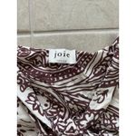 Joie  Tank Womens‎ Medium Cream Brown Silk Paisley Career Event Quiet Luxury Photo 4