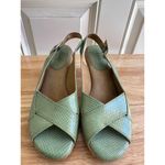 Softspots Shoes Patent Leather Wide Snake Open Toe Shoes Slingback. Size 9.5N Photo 11