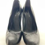 Black heels with cut out of heel all leather size 37 made in Portugal Photo 15