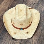 Stetson  Flatrock Natural Burnt Cowboy Hat Brown braided Band size XL Photo 0