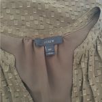 J.Crew  Blouse Silk Blend Size 12 Tall Olive Green Workwear Chic minimalist Photo 1