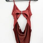 Veronica Beard Aniston Two Tone Twist Front Cut Out Rose One Piece Swimsuit XL Photo 5