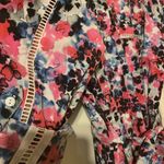 NYDJ 'Kelsie' pink floral tie front shirt dress, size 12 Photo 7