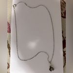 Dainty floral charm necklace Silver Photo 2