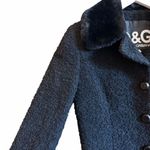 Dolce & Gabbana  Black Coat with Fur Collar SC EU 38/ US S Photo 4
