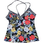 Jessica Simpson  Forget Me Not Ruched Front Tankini Swim Top‎ L NWT Photo 0