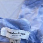 Beach Lunch Lounge Women’s S Blue White Tie Dye Button Down Short Sleeve Shirt Photo 6