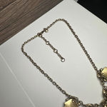 J.Crew  Green Black Rhinestone Gold Tone Statement Necklace Adjustable Length Photo 10