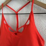 Free People Movement Red Front Cutouts Sports Bra Small Photo 2