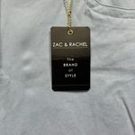 Pastel Baby Blue Chambray Slim Leg Casual Pants Chinos Zac & Rachel Size 12 Photo 11